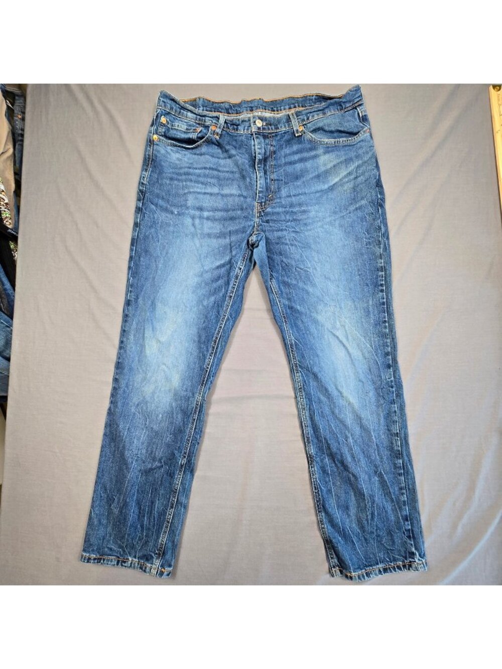 Levis 541 Mens Jeans W38 L32 Indigo Mid-Rise Regular Tapered Fit Denim Pants